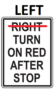left turn on red